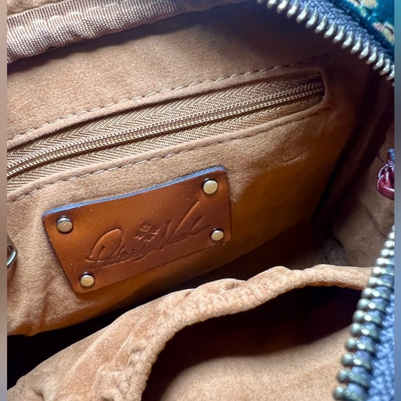 Patricia Nash Leather Malfi Tuscan Fields Crossbody with Braided Strap - Picture 4 of 6